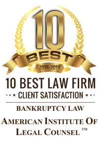 10 Best 2018-2019 | 10 Best Law Firm | Client Satisfaction | Bankruptcy Law | American Institute of Legal Counsel