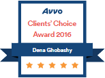 Avvo | Clients' Choice Award 2016 | Dena Ghobashy | 5 Star